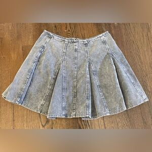 Beautiful Chaos Denim Blue Skirt size M